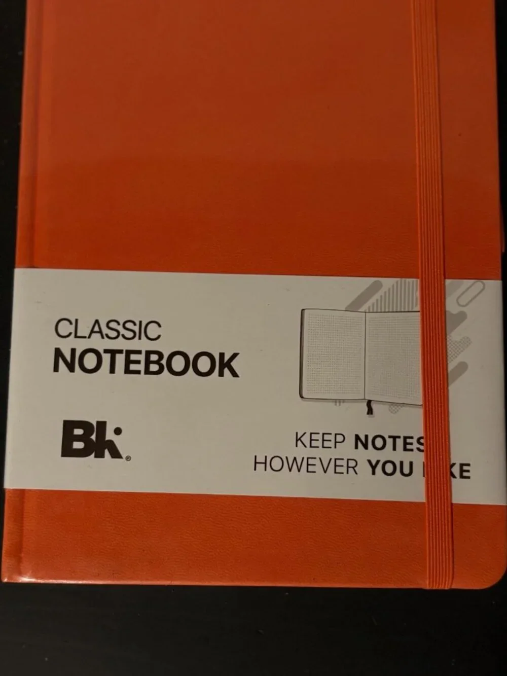 Premium Classic Executive Hardcover Notebook Line-Ruled Pages Orange